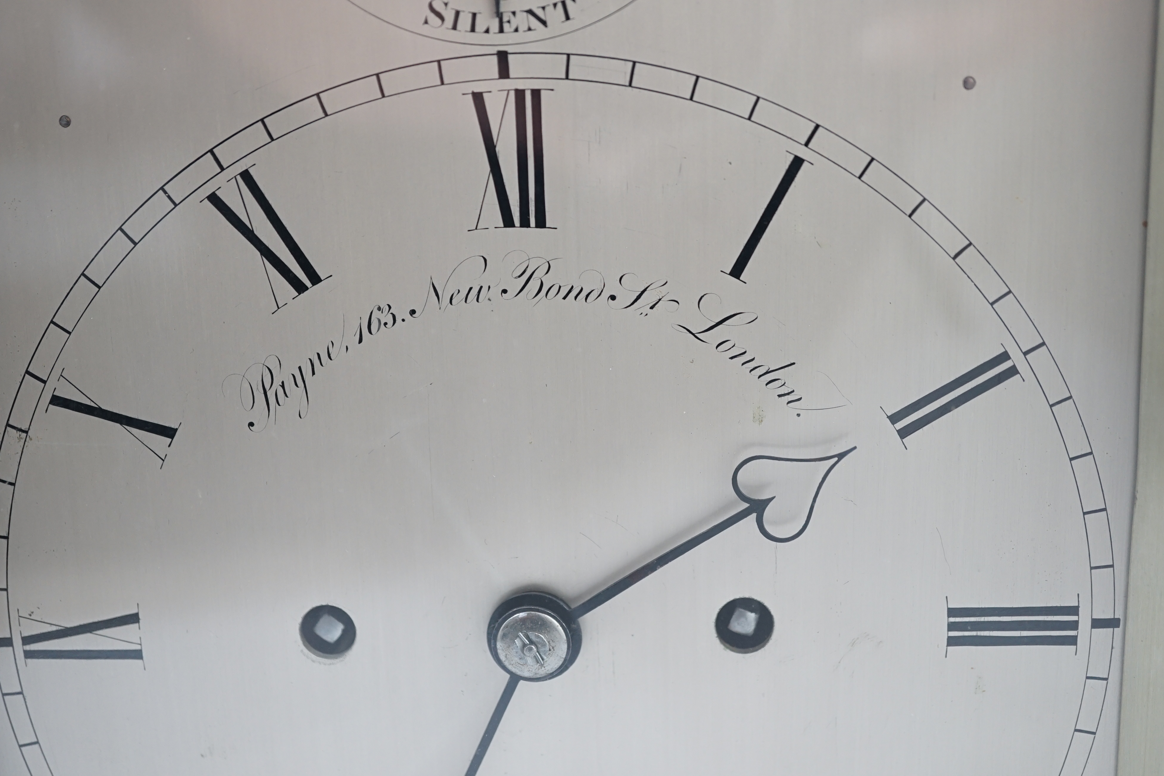 Payne, 163 New Bond Street, London. A Victorian satinwood cased eight day bracket clock